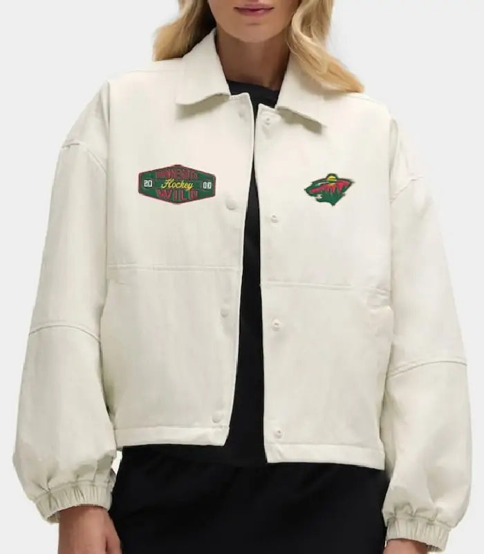 Minnesota Wild Heathered Bone Coach’s Jacket