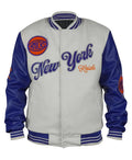 Ny Knicks Cream And Royal Jacket