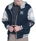 Navy/Gray NY Yankees Legacy Lightweight Hooded Jacket