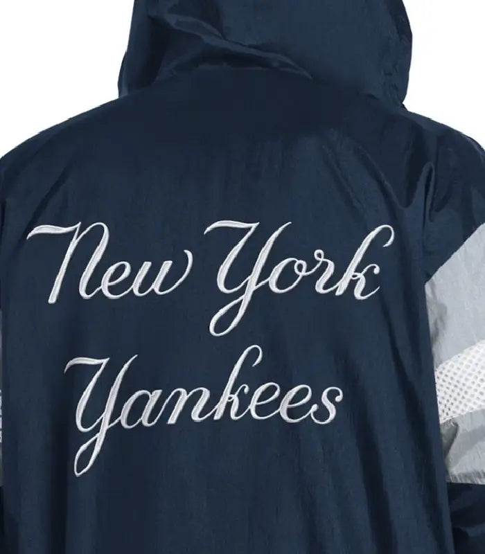 Navy/Gray NY Yankees Legacy Lightweight Hooded Jacket