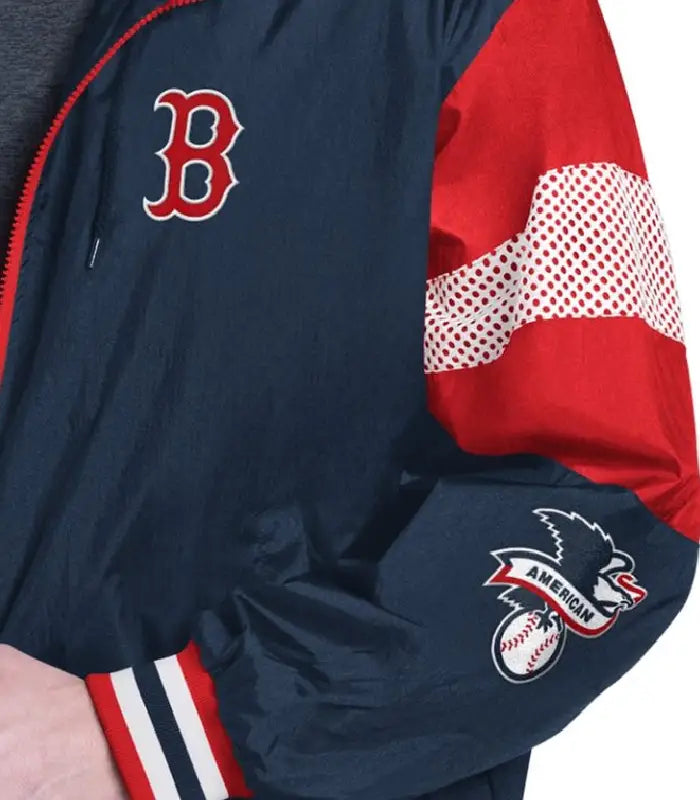 Navy/Red Boston Red Sox Legacy Lightweight Hooded Jacket