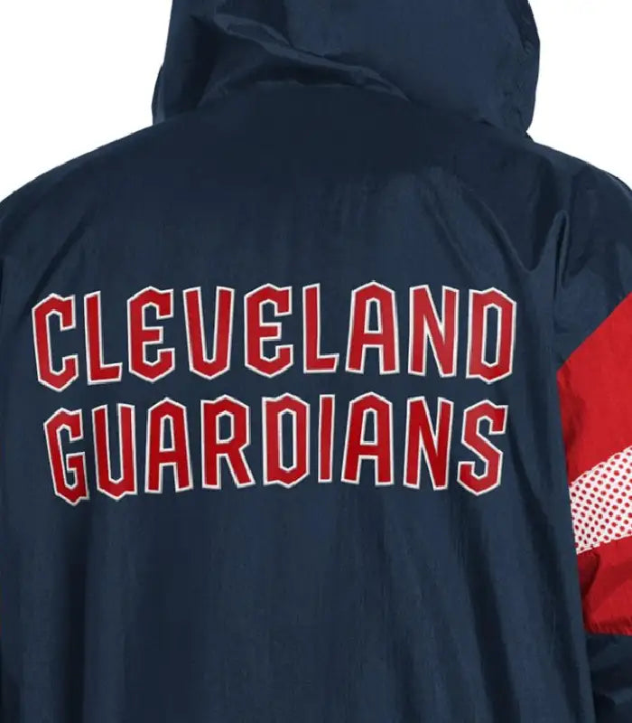 Navy/Red Cleveland Guardians Legacy Lightweight Hooded Jacket