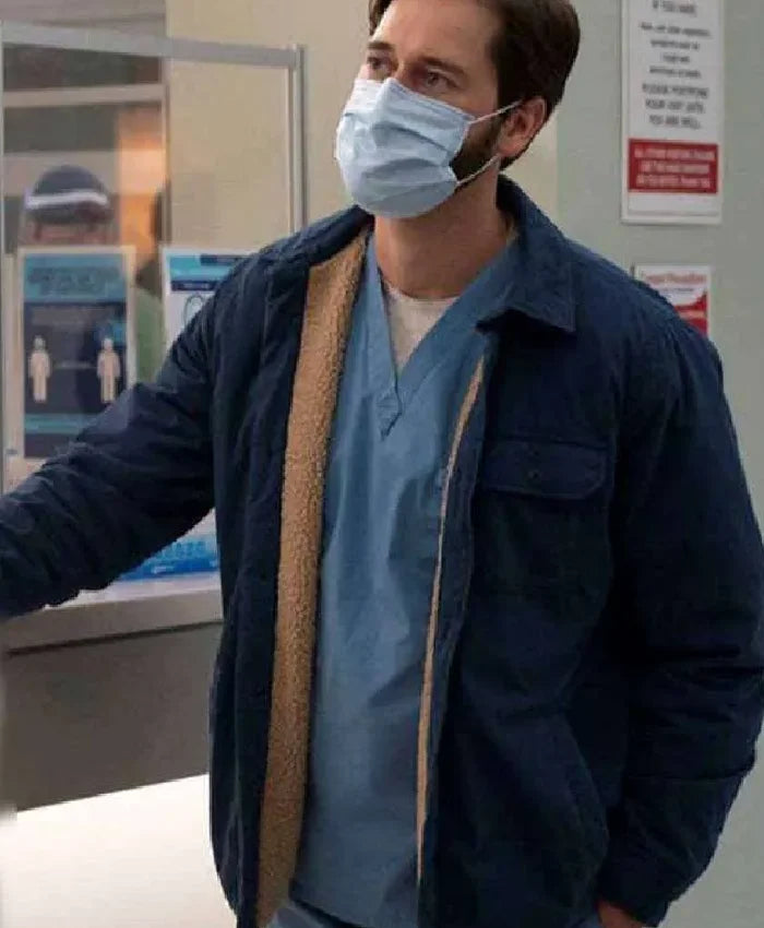 New Amsterdam Ryan Eggold Blue Jacket