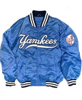 New York Yankees Blue Varsity Satin Jacket