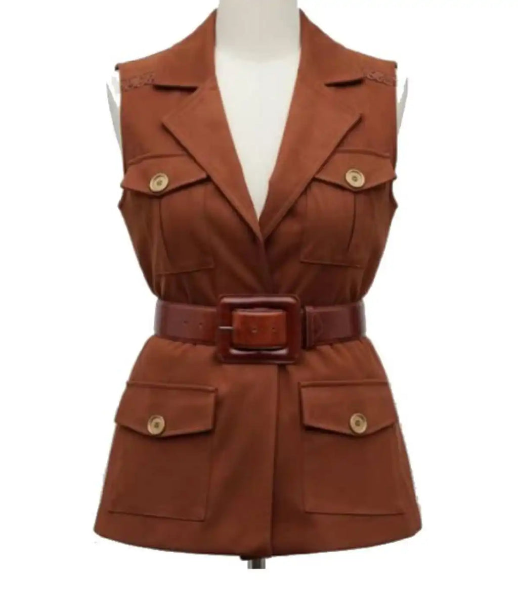 Brittany Snow The Beast in Me S01 Suede Vest