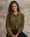 The Rookie S08 Mekia Cox Green Suede Jacket