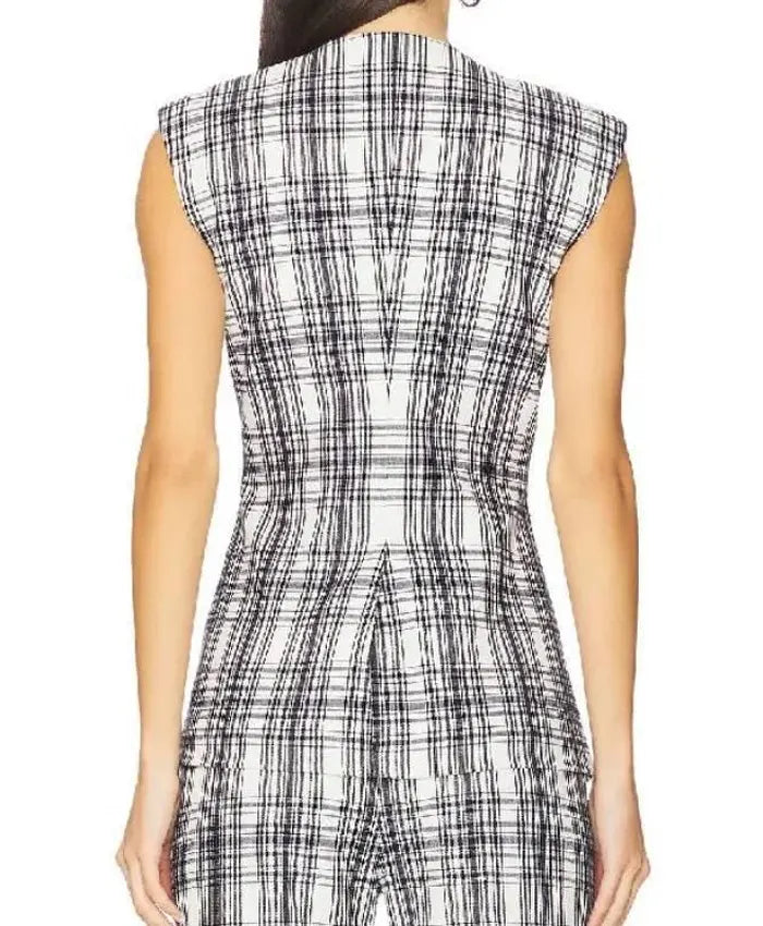 Only Murders in the Building S5 Selena Gomez Plaid Vest