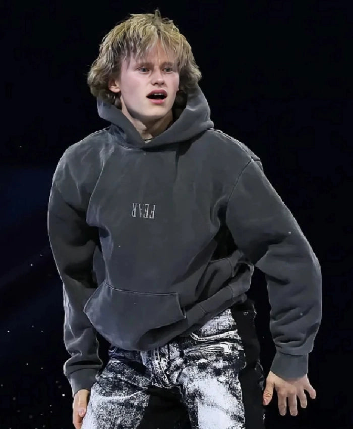Milano Cortina 2026 Ilia Malinin Grey Hoodie
