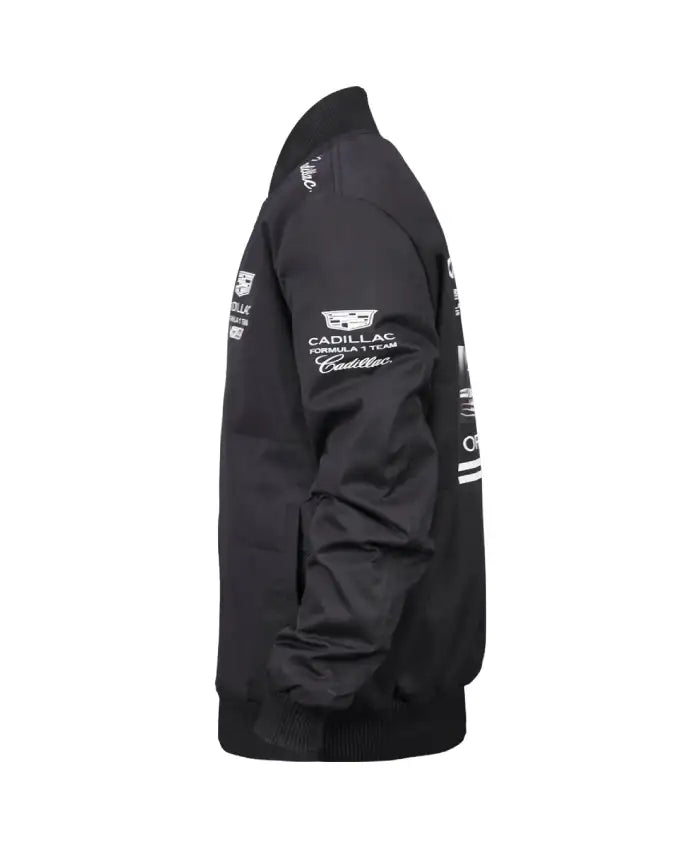 F1 Cadillac Black Racing Bomber Jacket