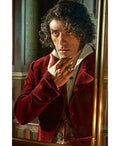 Oscar Isaac Frankenstein Red Velvet Blazer