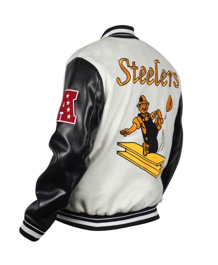 Classic Pittsburgh Steelers Retro Varsity Jacket
