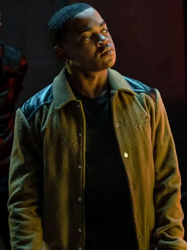 Tariq St. Patrick Power Book II Ghost S04 Olive Green Jacket