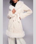 Princess Polly Fur Trench Coat