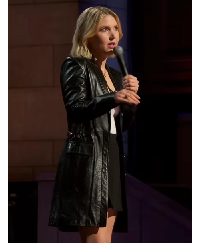 Taylor Tomlinson Prodigal Daughter Black Leather Coat