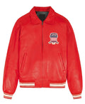 Avirex Red Leather Varsity Jacket