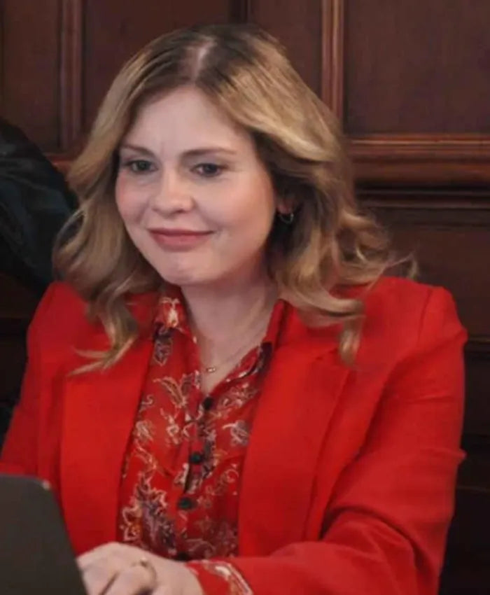 Rose McIver Ghosts S02 Red Blazer