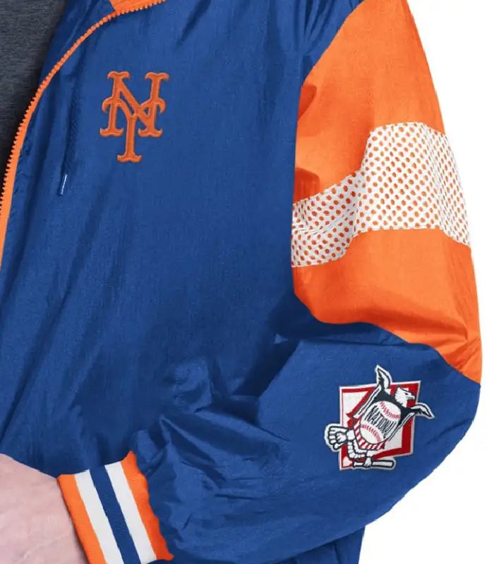 Royal/Orange NY Mets Legacy Lightweight Hooded Jacket