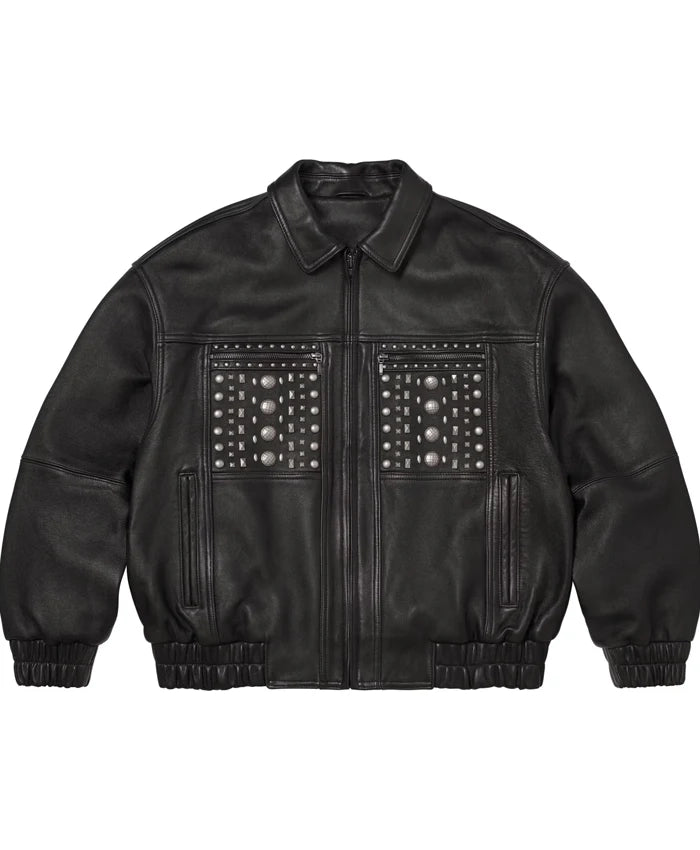 Supreme SS26 Studded Leather Jacket