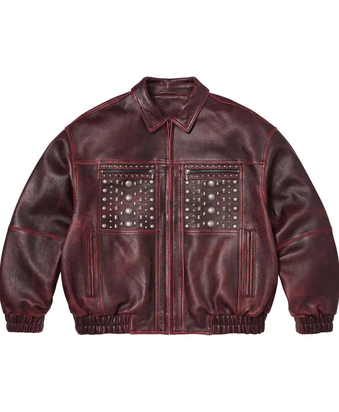 Supreme SS26 Studded Leather Jacket