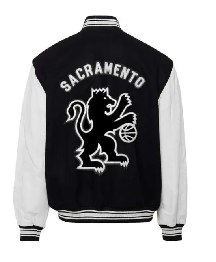 Sacramento Kings Wool and Leather Jacket
