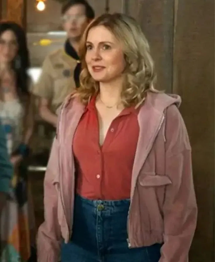 Ghosts S02 Rose McIver Pink Corduroy Jacket