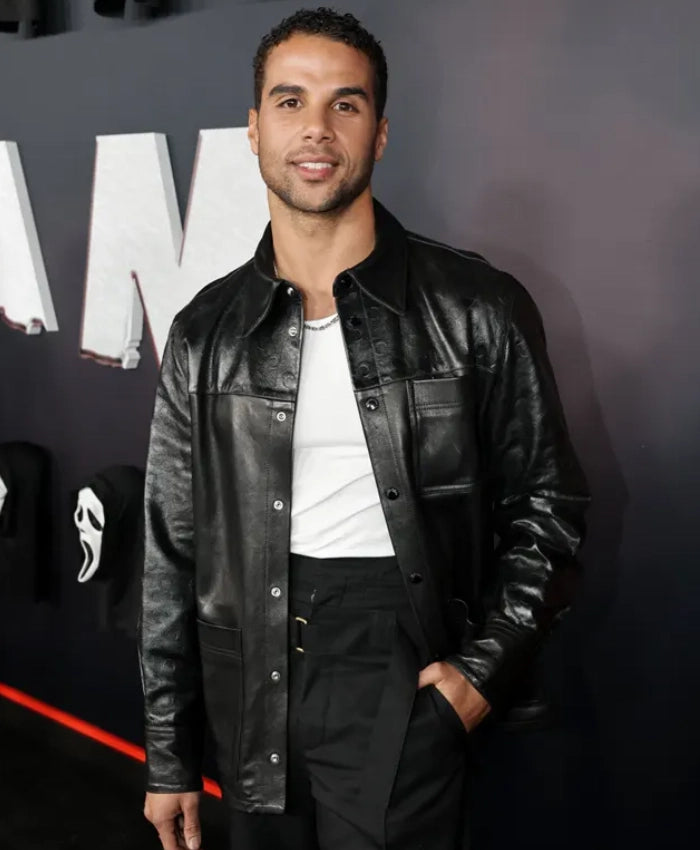 Scream 7 Premiere Mason Gooding Leather Jacket