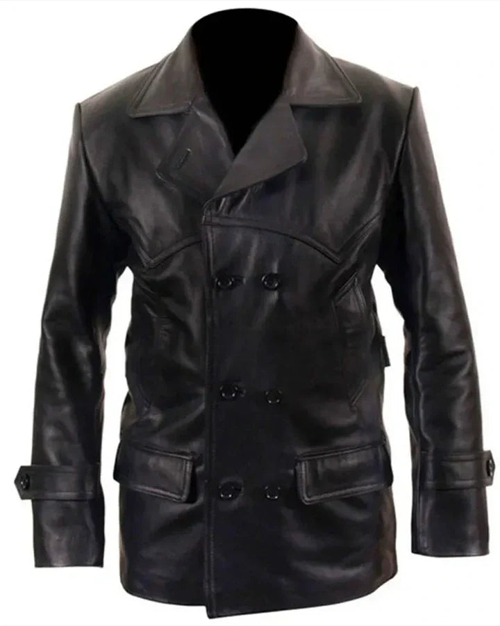 9th Doctor Who Black Leather Jacket