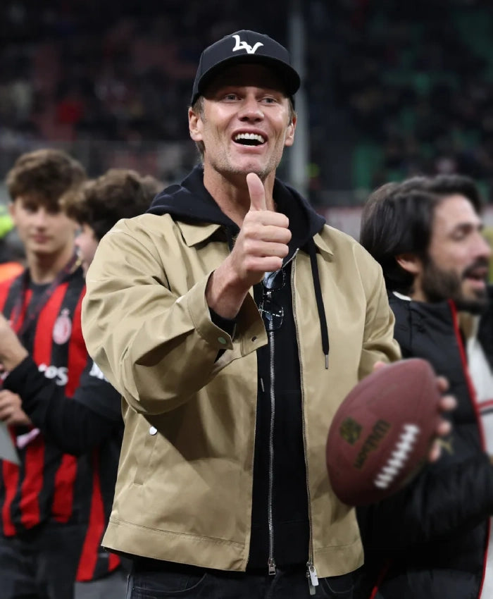 Ac Milan Tom Brady Brown Jacket