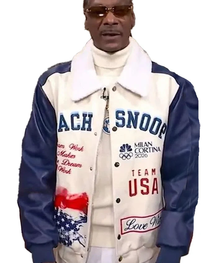 Snoop Dogg Team USA Coach Varsity Jacket