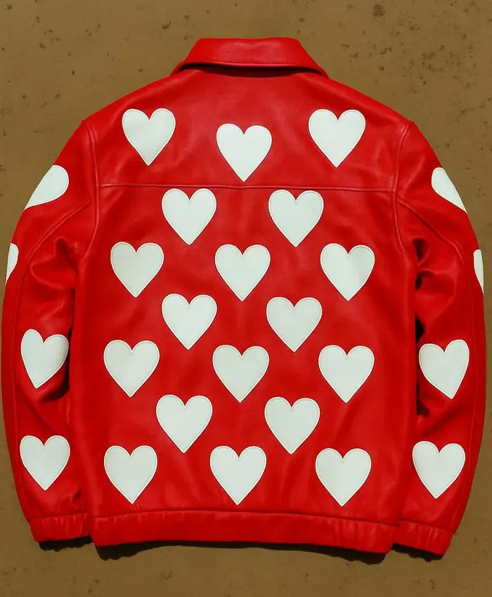 Valentines Day Heart Leather Jacket