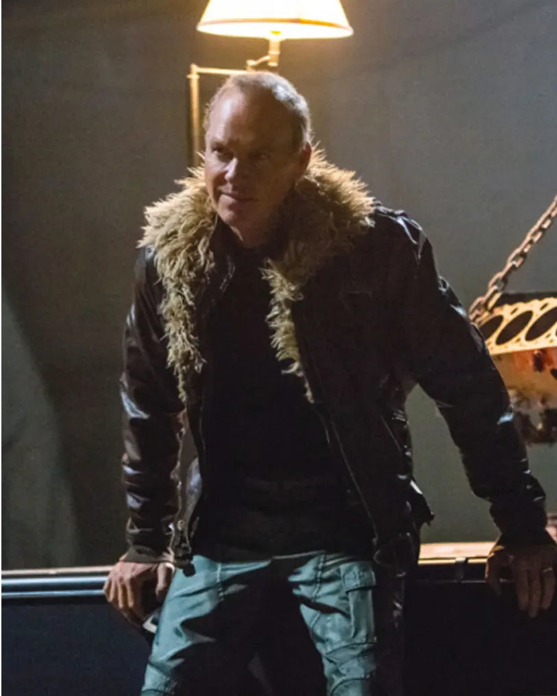 Spiderman Homecoming Michael Keaton Brown Leather Jacket