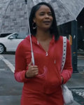 Strength Of A Woman Ajiona Alexus Pink Zipper Hoodie