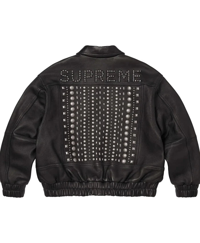 Supreme SS26 Studded Leather Jacket