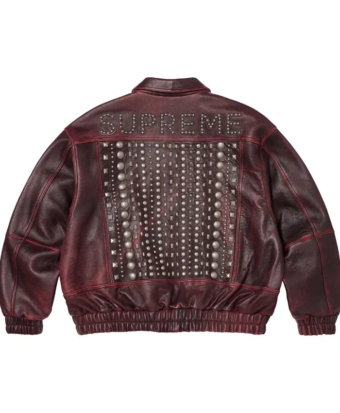 Supreme SS26 Studded Leather Jacket