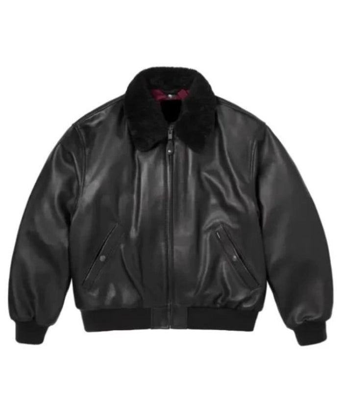 Supreme Schott Shearling Collar Bomber Jacket