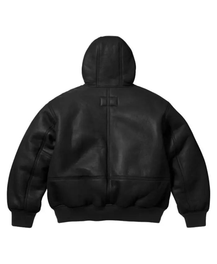 Supreme Schott Hooded Leather Jacket