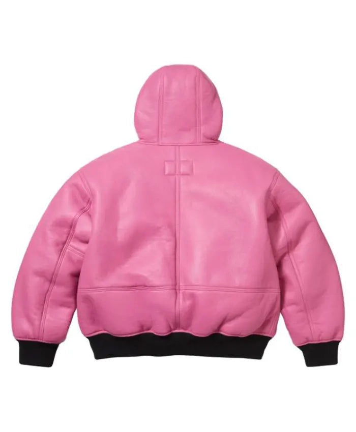 Supreme Schott Hooded Leather Jacket