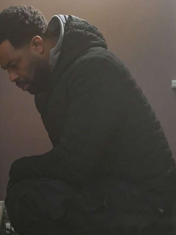 LaRoyce Hawkins Chicago PD 2026 Black Puffer Jacket