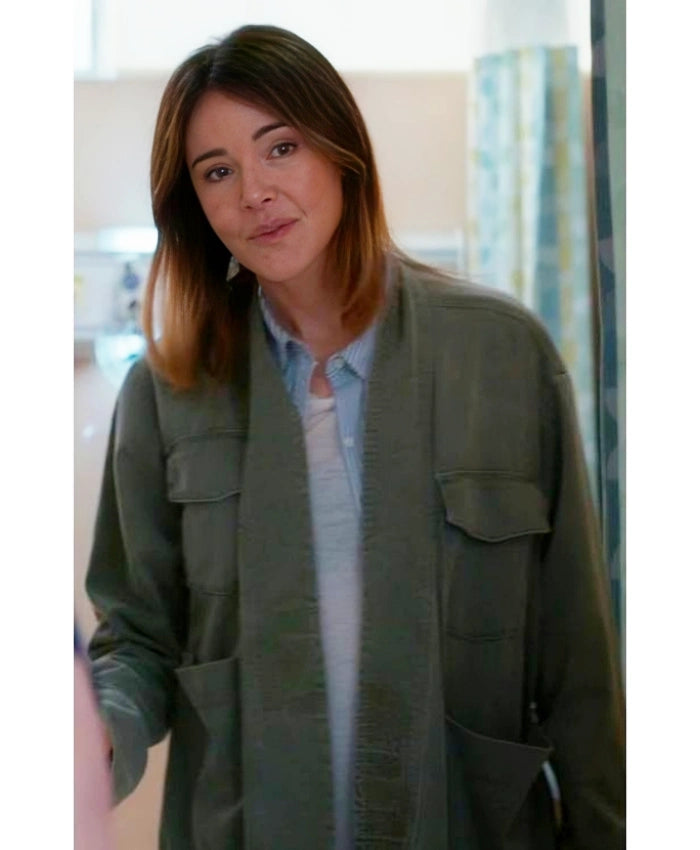 Christa Miller Shrinking S03 Green Jacket
