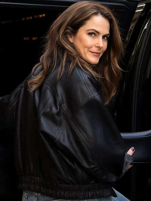 Keri Russell The Diplomat S03 Black Leather Jacket