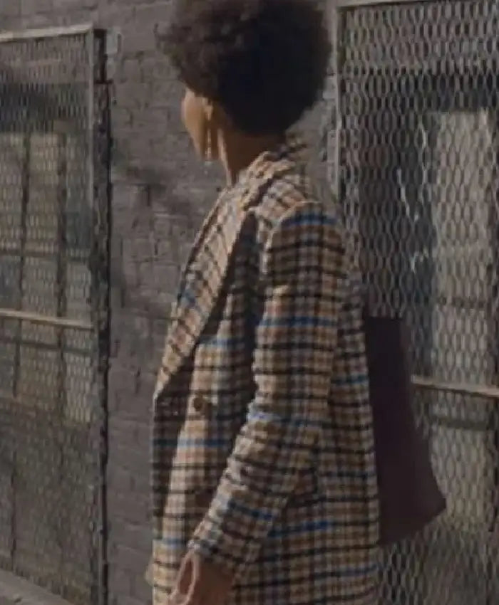 Sinclair Daniel The Other Black Girl 2023 Brown Houndstooth Coat For Women