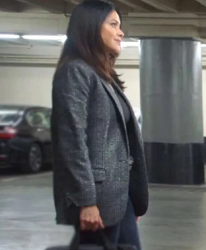 The Rookie Alyssa Diaz Grey Plaid Blazer