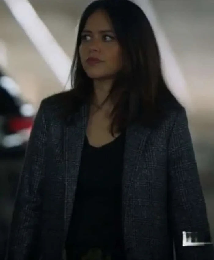 The Rookie Alyssa Diaz Grey Plaid Blazer