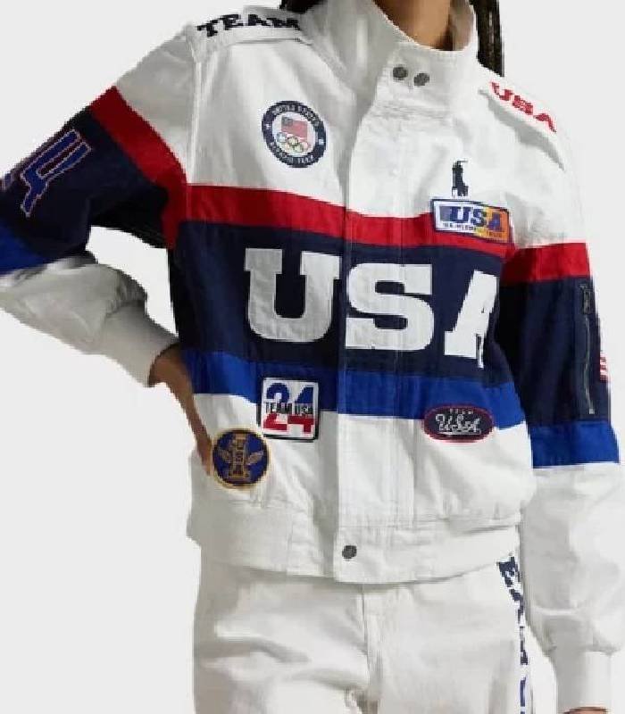 The Today Show Suni Lee White Team USA Jacket
