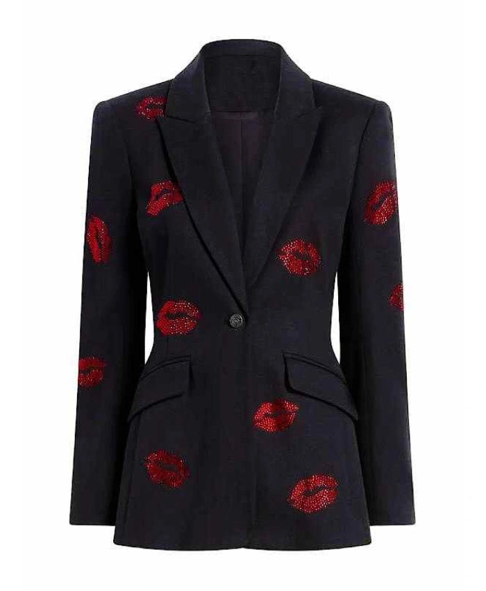 Ana Navarro The View 2026 Embellished Lip Blazer