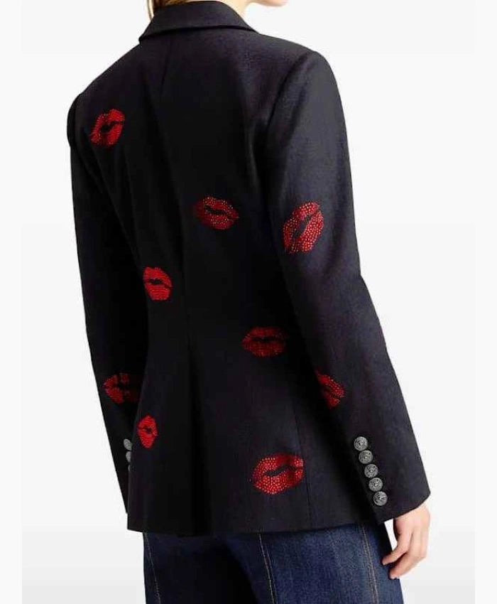 Ana Navarro The View 2026 Embellished Lip Blazer