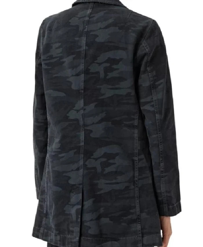 Cait Fairbanks The Young and The Restless Grey and Black Camo Jacket For Women