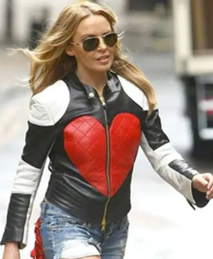 Valentine Day Kylie Minogue Red Heart Jacket