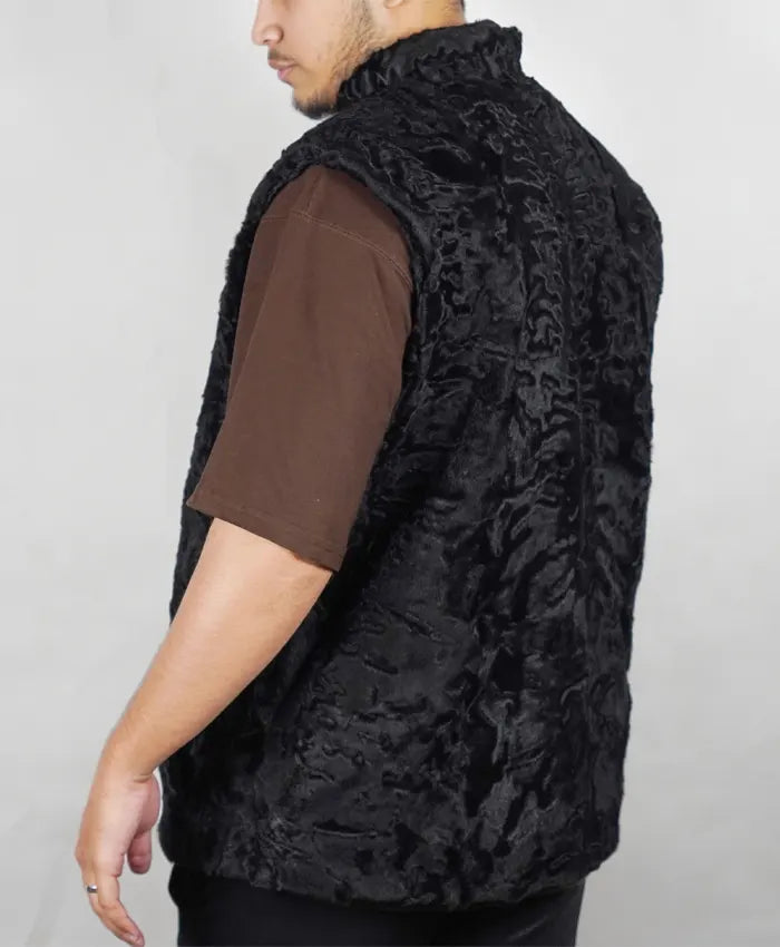 Persian Lamb Fur Winter Waistcoat Vest