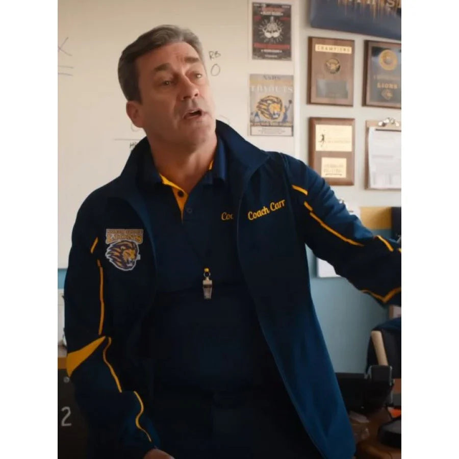 Jon Hamm Mean Girls 2024 Blue Jacket